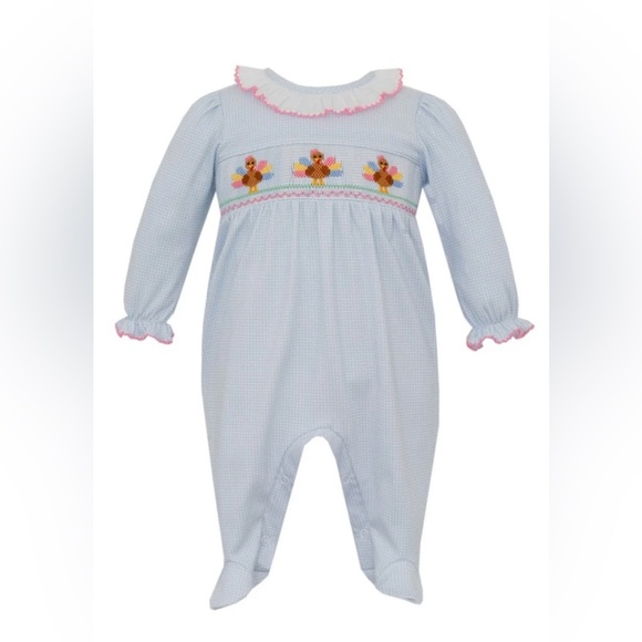 NWT Petit Ami Smock Turkey Footie 3m - Picture 1 of 7